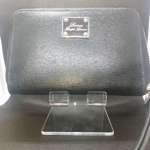 Ralph Lauren black wristlet wallet